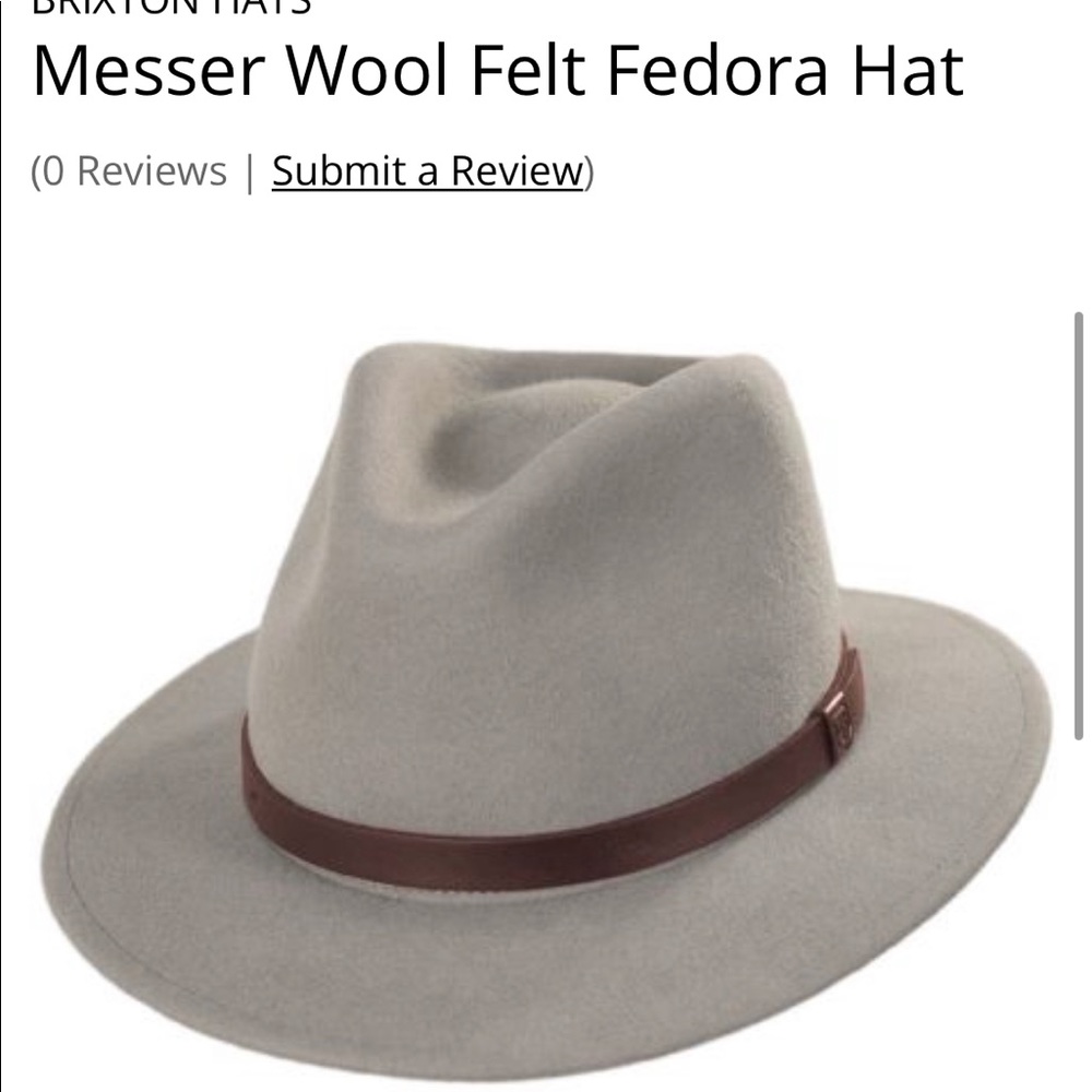 NWT- Price firm- Brixton Messer Hat - Medium - Tan